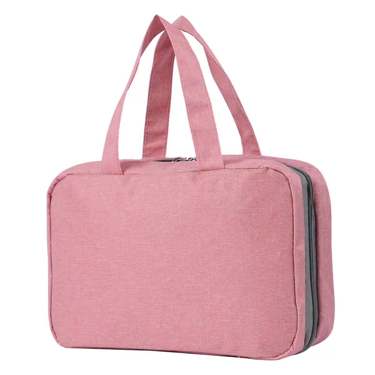 custom cosmetic bag available in pink colors