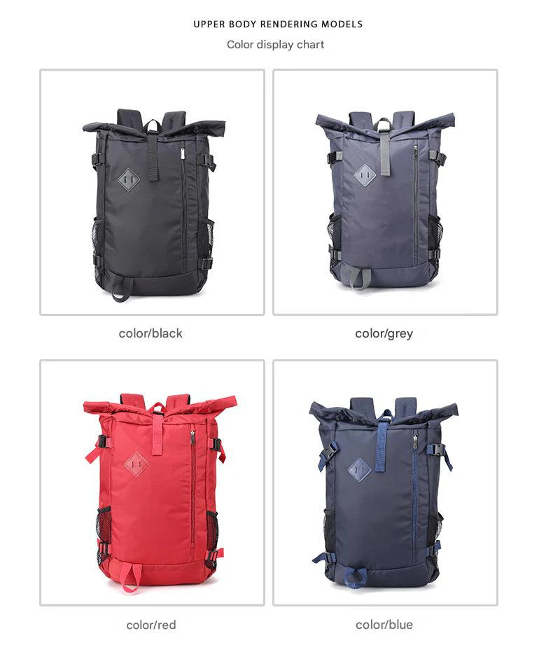 custom roll top backpack color chart for bulk orders
