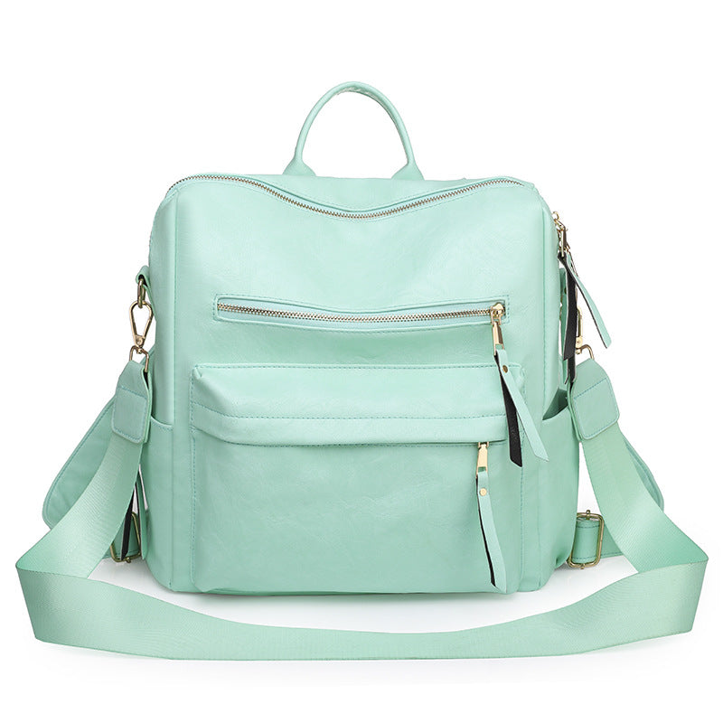 Large colorful women's convertible backpack product view 4
