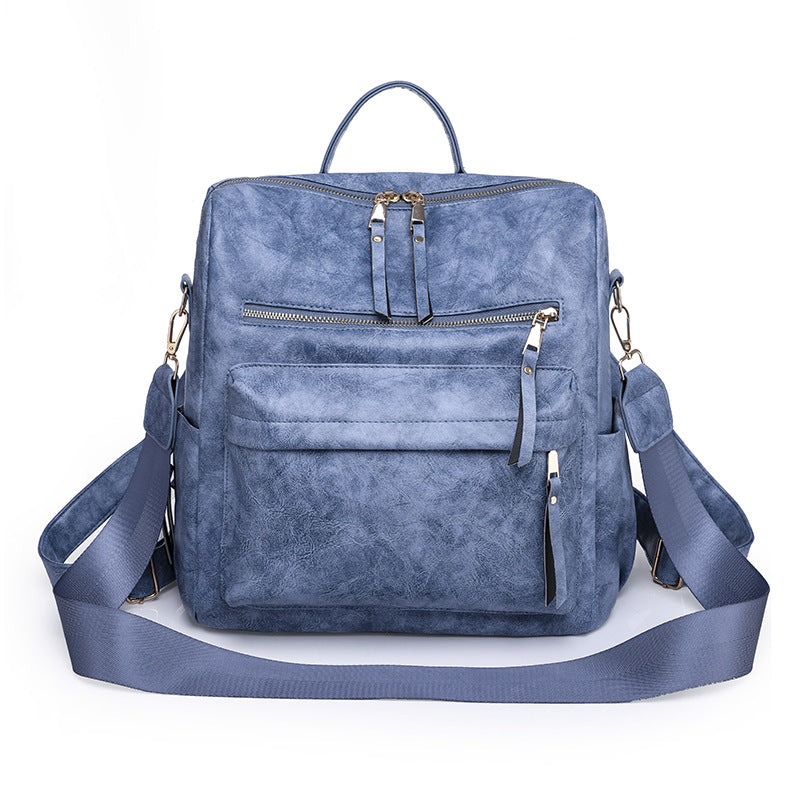 Large colorful women's convertible backpack product view 10