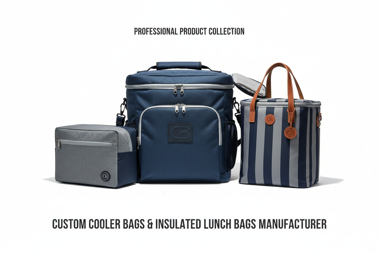 custom cooler bags and insulated lunch bags with different sizes and styles