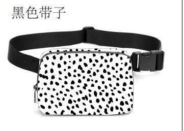 Customized Waist Bag Nylon Waterproof Chest Bag Outdoor Sports Running Phone Bag All-Match Crossbody Men and Women