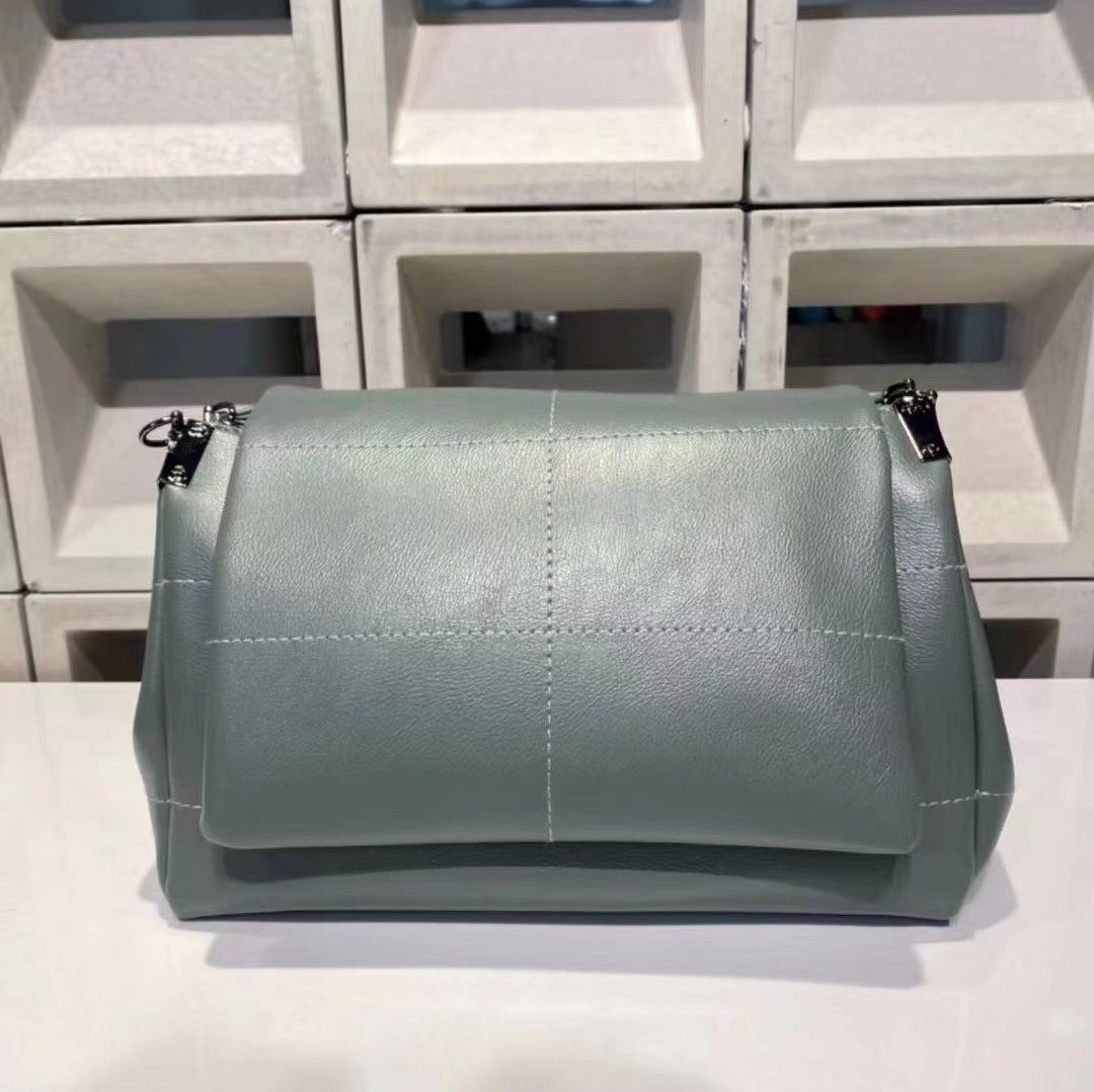 Women's Bag New Cute Shoulder Bag Casual Bag Women's Fashion Simple Cowhide Soft Leather Messenger Bag Women's Bag Wholesale