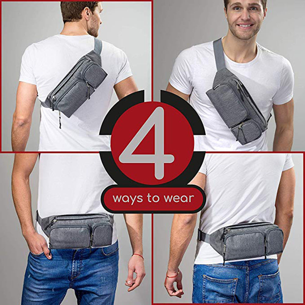 Custom Snowflake Waterproof Waist Bag - Personalized Logo & Color - Multi-Functional Outdoor Chest Pack