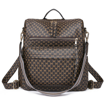 Customizable  Retro  Pu Leather Women's Backpack Backpacks For Teen Girls