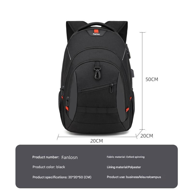 20x20x50cm business laptop backpack with oxford fabric material
