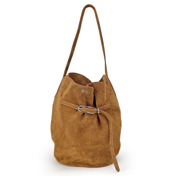 New Suede Leather Fashion Commuter Single-Shoulder Bucket Bag