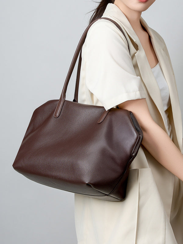 Large New Women's Handbag Shoulder Bag Casual Leather Commuter Tote Bag