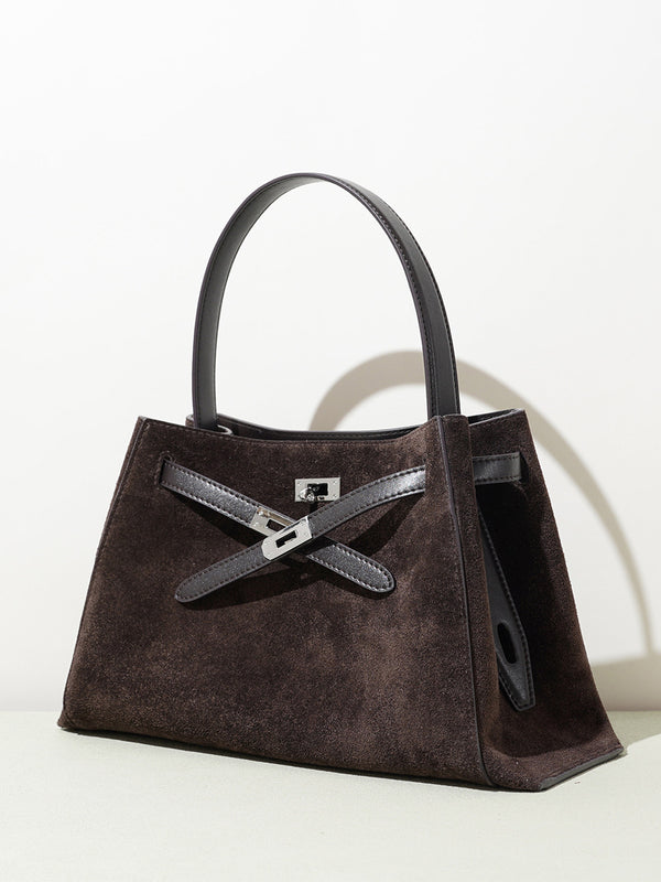 Large Commuting Women's Handbag Fashion New Suede Crossbody Women's Shoulder Bag