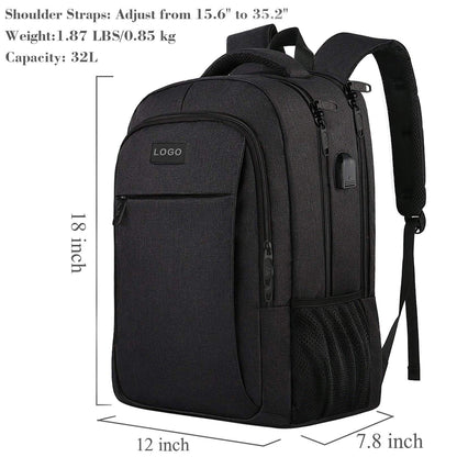 32l laptop backpack size specification with 18 inch design
