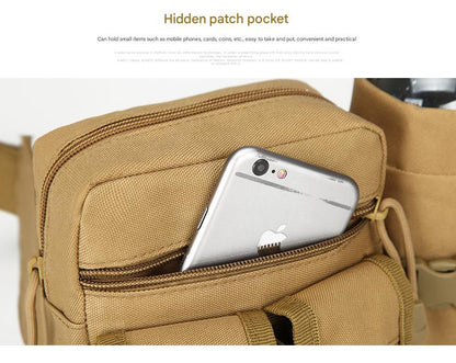 Custom Tactical Hydration Waist Pack - Multi-Functional Bottle Holder Bag