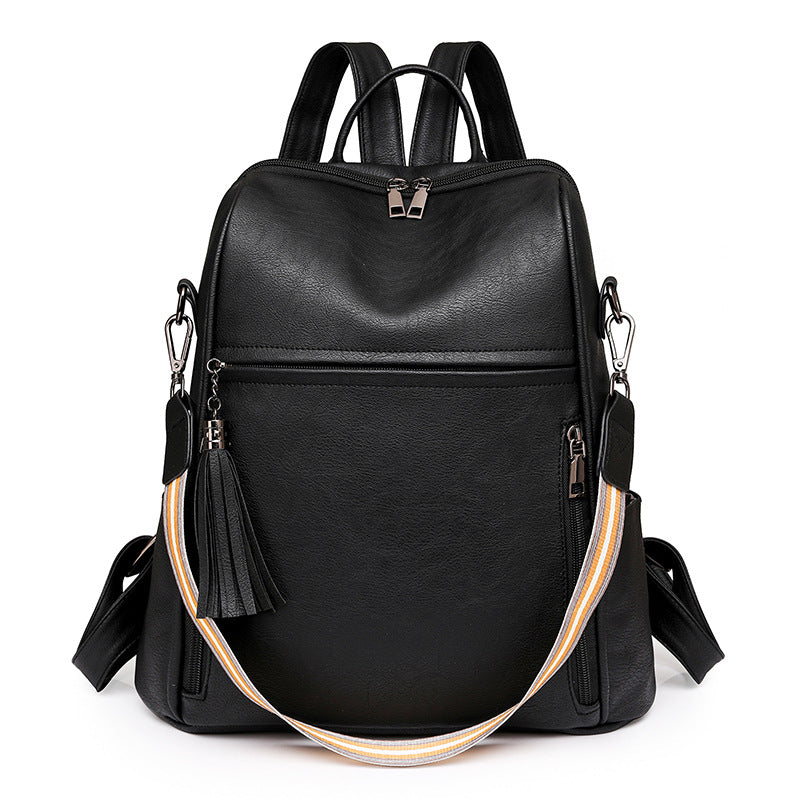 Women's Backpack New Retro Casual Backpack Multi-Functional Large Capacity Shoulder Messenger Bag