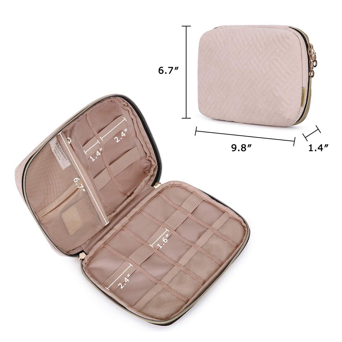 New Digital Storage Bag Female Portable and Versatile Data Cable Headset Charger Electronic Accessories Bag