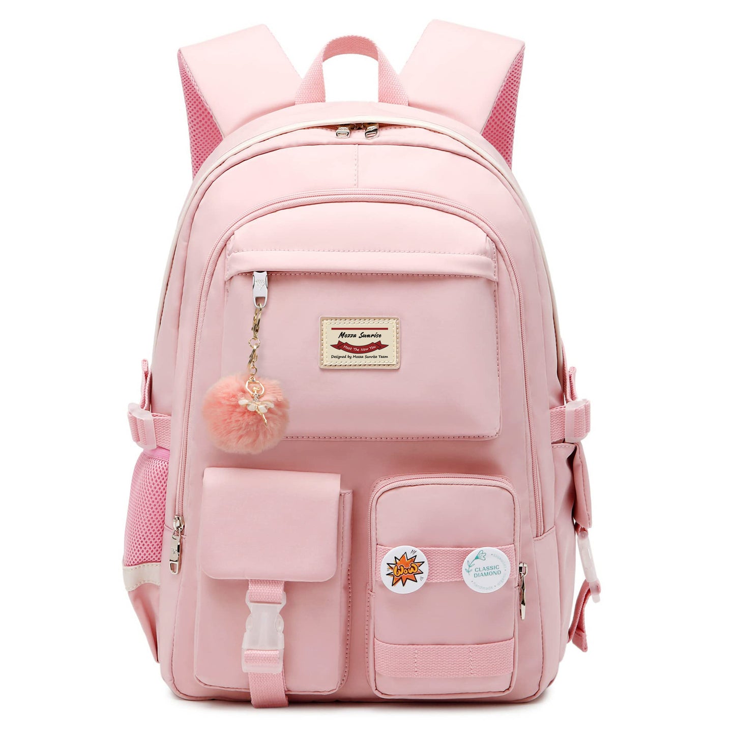 Custom New Backpack Female Junior High School Student High School Student Bag Large Capacity Backpack College Student Computer Bag Cross-Border