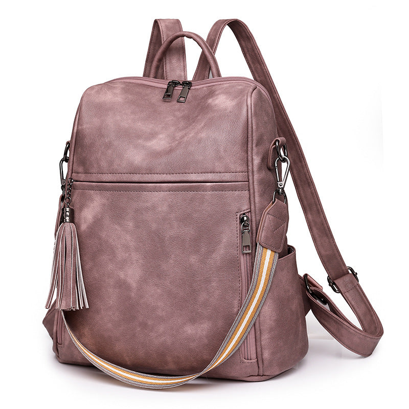 Women's Backpack New Retro Casual Backpack Multi-Functional Large Capacity Shoulder Messenger Bag