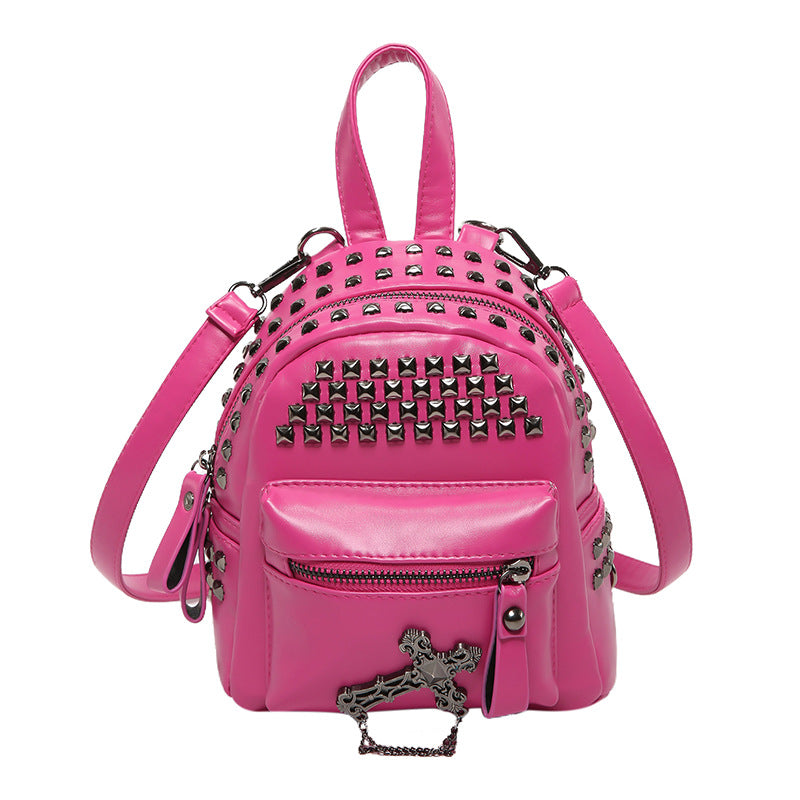 New Fashion All-Match Rivet Backpack Casual Girl Backpack Fashion