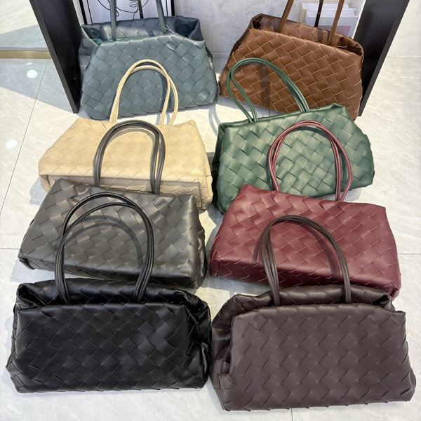 New Cowhide Underarm Bag Fashion Simple Shoulder Bag Large Tote Women's Bag