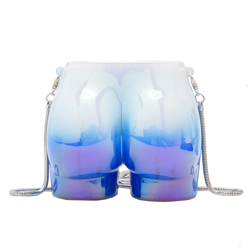 New Women's Bag Acrylic Shoulder Messenger Bag Trendy Hip Bum Bag