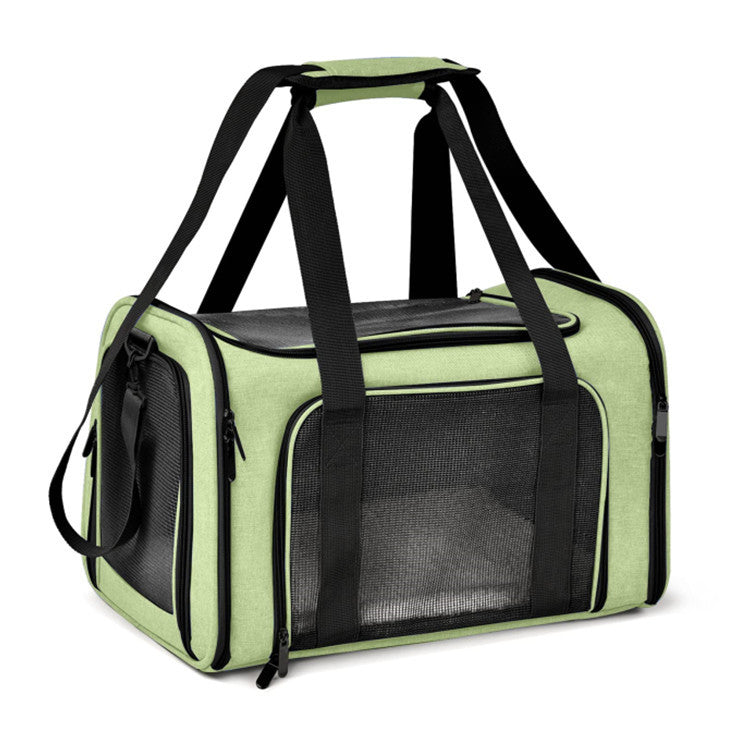 Customizable Pet Bag Pet Outing Portable Tote Shoulder Bag Breathable Steel Wire Support Belt Bottom