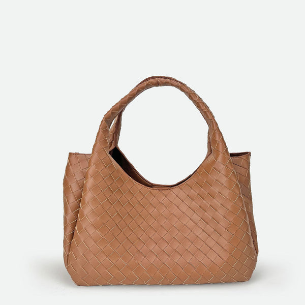 Woven Retro Big Handbag Large Casual Commuting Fashion Simple Tote Bag
