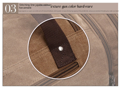 Custom Expandable Canvas Travel Duffel Bag for Men
