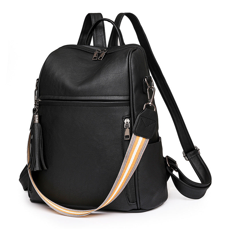 Women's Backpack New Retro Casual Backpack Multi-Functional Large Capacity Shoulder Messenger Bag