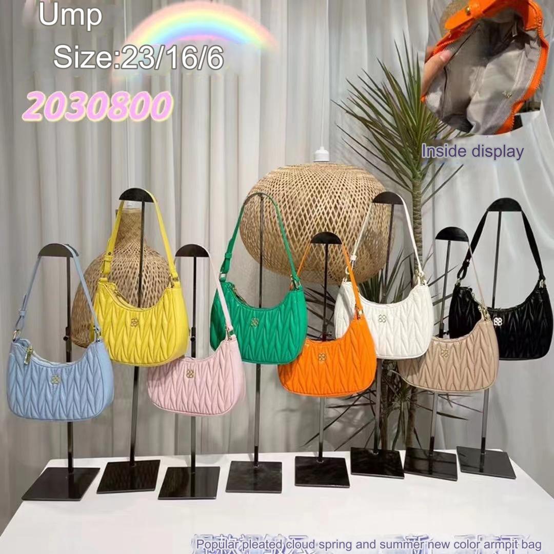 New Women's Bag Underarm Bag Handbag Cute Pleated Large Capacity Cloud Bag Korean Style Bags Crossbody Wholesale