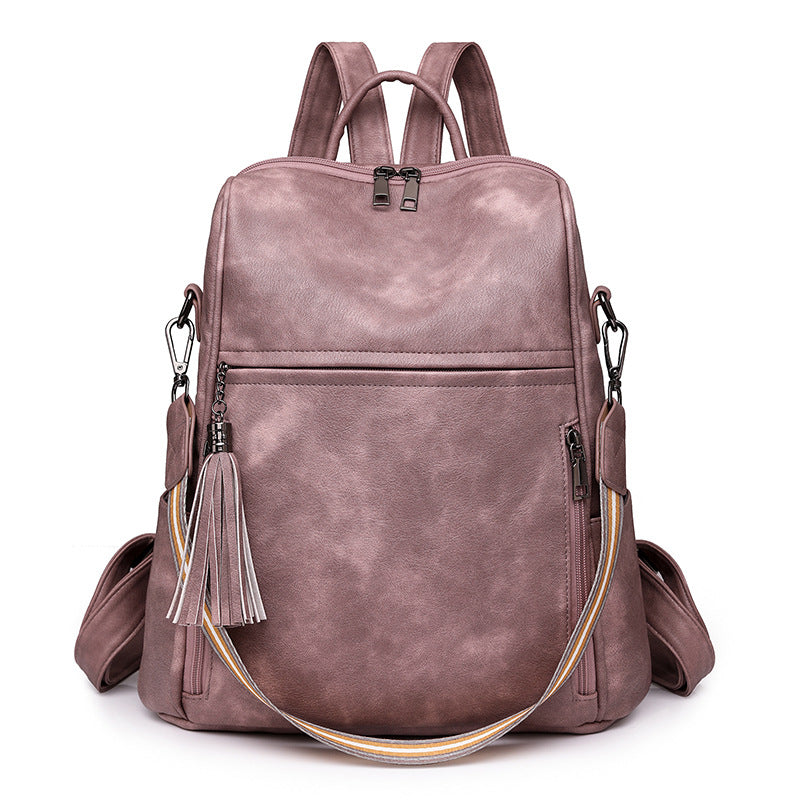 Women's Backpack New Retro Casual Backpack Multi-Functional Large Capacity Shoulder Messenger Bag