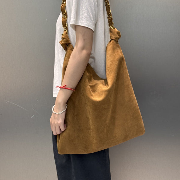 Vintage Chain Tote Bag Casual Large Crossbody Commuter Women's Bag