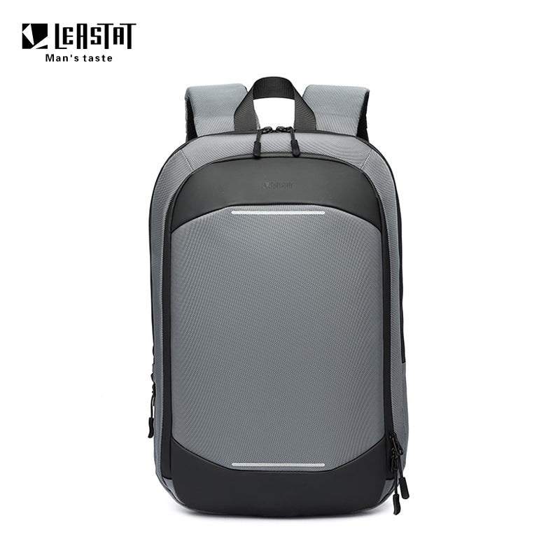 Custom Thin Computer Backpack Men's 14-Inch Simple Business Backpack Lightweight Casual Scalable Schoolbag