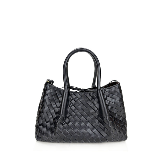 Fashion Woven Big Handbag Genuine Leather Women Tote Bag
