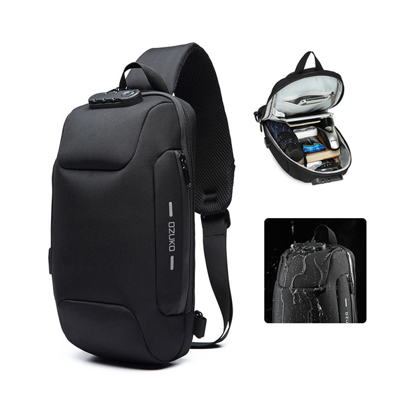 Wholesale Customizable High Quality New Men's Chest Bag Sports Messenger Bag Boys Outdoor Tactical Waterproof Men's Bag Shoulder Bag