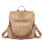 Customizable  Retro  Pu Leather Women's Backpack Backpacks For Teen Girls