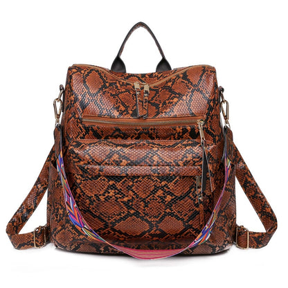 Customizable  Retro  Pu Leather Women's Backpack Backpacks For Teen Girls
