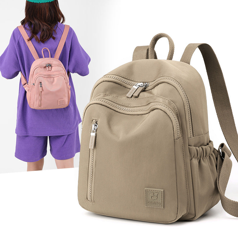 Women's Outdoor Travel Backpack Waterproof Nylon Mini Handheld Book Bag Women Bagpack