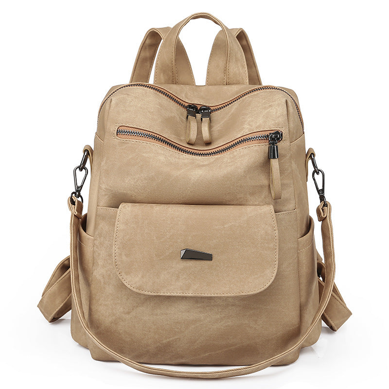 Customizable Korean Women's Backpack - PU Leather Ladies Backpack