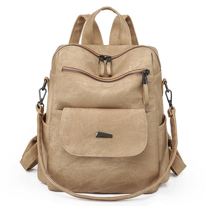 Customizable Korean Women's Backpack - PU Leather Ladies Backpack