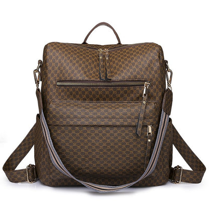 Customizable  Retro  Pu Leather Women's Backpack Backpacks For Teen Girls