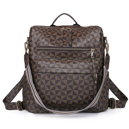 Customizable  Retro  Pu Leather Women's Backpack Backpacks For Teen Girls