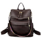 Customizable  Retro  Pu Leather Women's Backpack Backpacks For Teen Girls