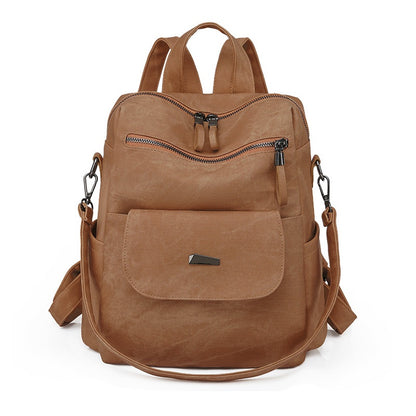 Customizable Korean Women's Backpack - PU Leather Ladies Backpack