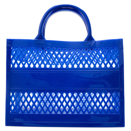 Summer New Candy Color Hollow Beach Bag Pvc Shopping Basket Jelly Bag