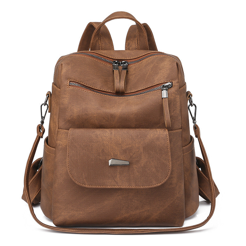 Customizable Korean Women's Backpack - PU Leather Ladies Backpack