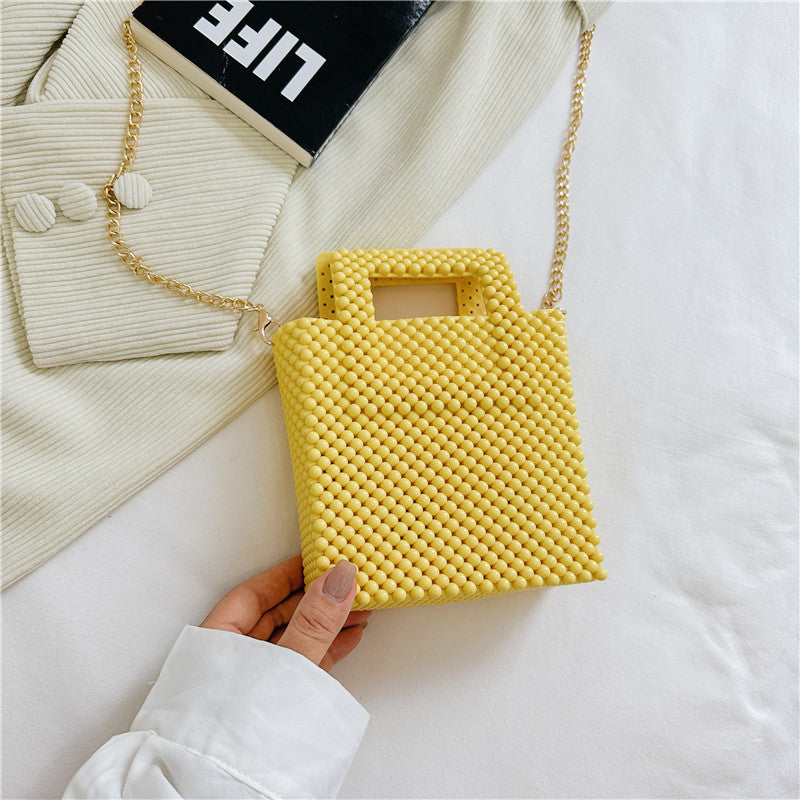 New Style Mesh Shoulder Bag Hollow Crossbody Bag Fashion Pvc Bag