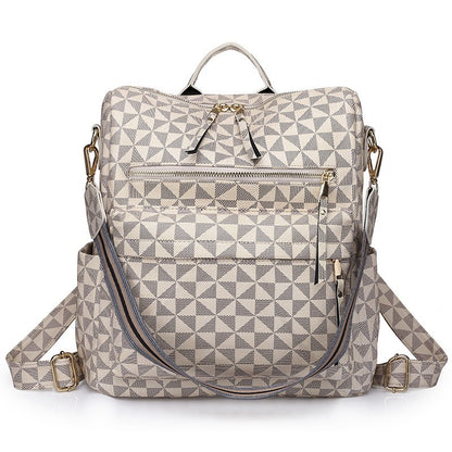 Customizable  Retro  Pu Leather Women's Backpack Backpacks For Teen Girls