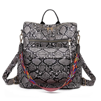 Customizable  Retro  Pu Leather Women's Backpack Backpacks For Teen Girls