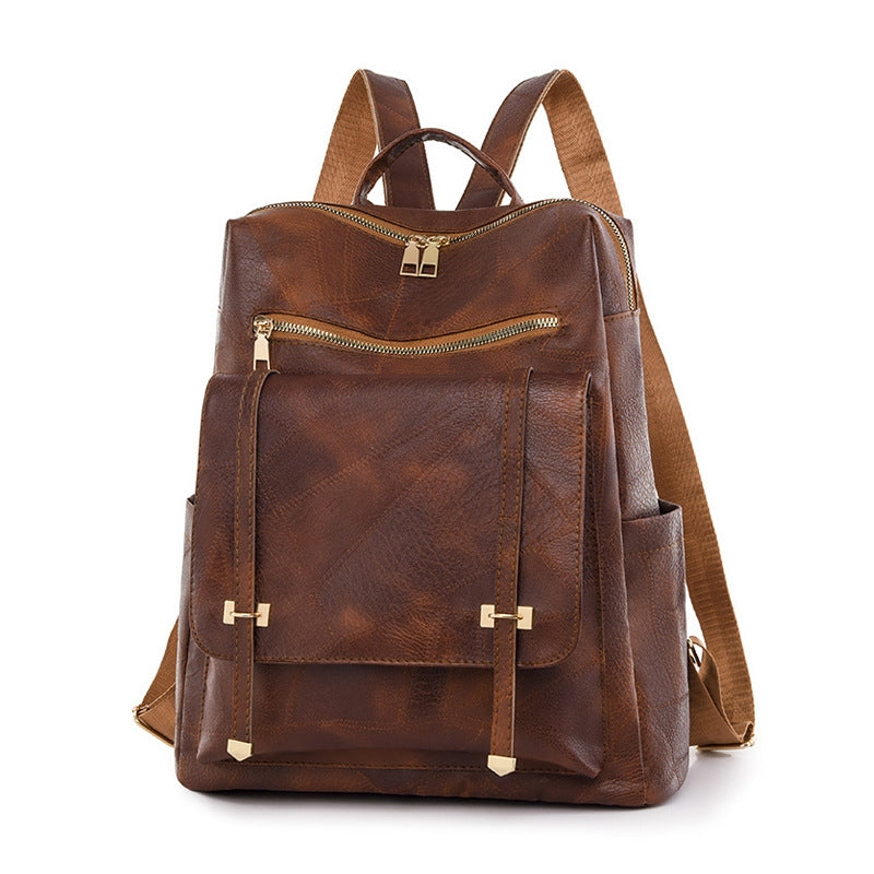 Wholesale Customizable Trending Backpack Deals Of The Day Fashion Retro PU Women's Bag Leather Ladies Backpack