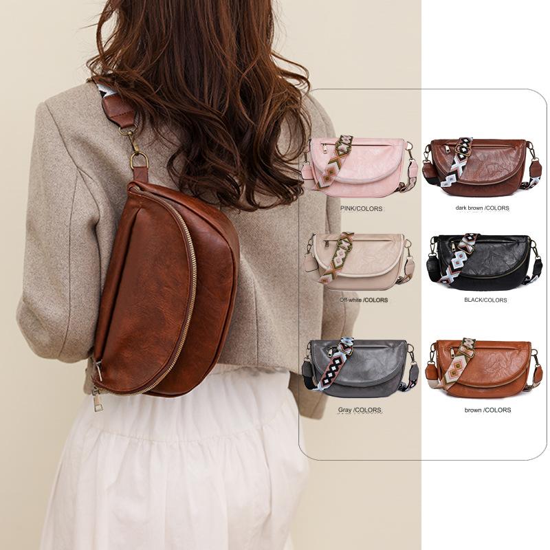 Wholesale Customizable New Fashion Retro Shoulder Underarm Bag Women's Bag Casual Simple Chest Bag Women