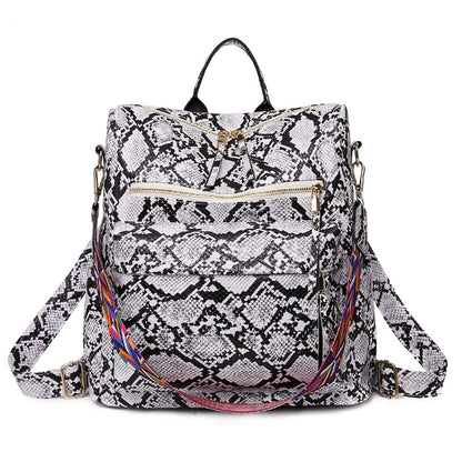 Customizable  Retro  Pu Leather Women's Backpack Backpacks For Teen Girls