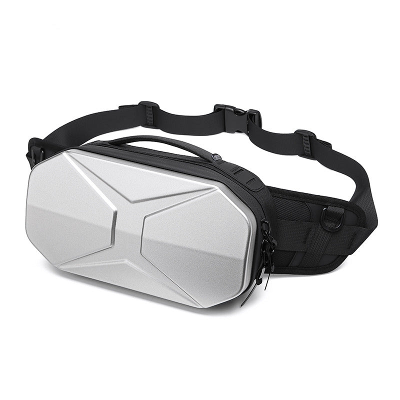 Customizable  New Sports Men's Waist Bag Function PC Hard Shell Messenger Bag